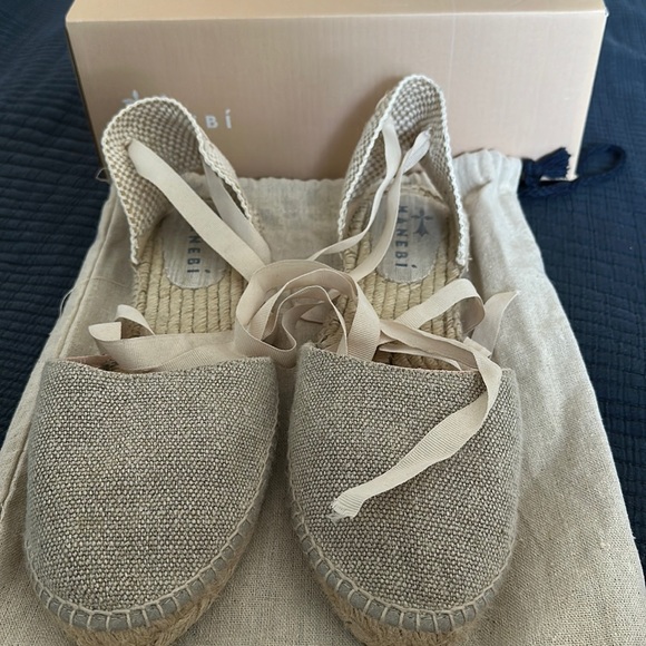 Manebi flat espadrilles-Natural Linen - Picture 3 of 8
